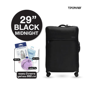 กระเป๋าเดินทาง T.PARTNER ขนาด 29 นิ้ว สีดำ midnight พร้อมอุปกรณ์เสริม