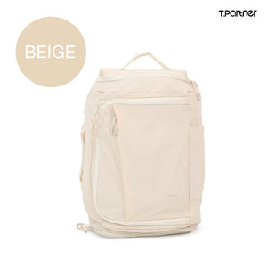 กระเป๋าเป้ Duffle สีเบจ ดีไซน์ทันสมัย เหมาะสำหรับทุกการเดินทาง