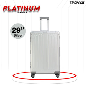 กระเป๋าเดินทางอลูมิเนียม Platinum Series ขนาด 29 นิ้ว สีเงิน