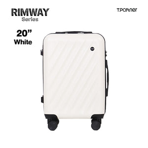 กระเป๋าเดินทาง Rimway Series ขนาด 20 นิ้ว สีขาว ดีไซน์ลายขวาง