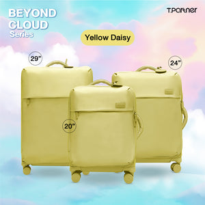 กระเป๋าเดินทาง Beyond Cloud Series สีเหลืองลายดอกไม้ มี 3 ขนาด 20, 24, 29 นิ้ว