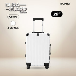 กระเป๋าเดินทางล้อลากขนาด 20 นิ้ว สีขาว รุ่น Dura Guard Series