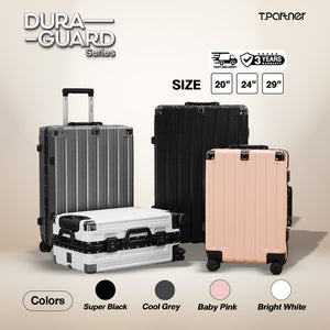 กระเป๋าเดินทาง Dura Guard Series 3 ขนาด 20-29 นิ้ว สีดำ เทา ชมพู ขาว
