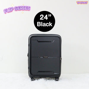 กระเป๋าเดินทางรุ่น Flip Series ขนาด 24 นิ้ว สีดำ ดีไซน์ทันสมัย