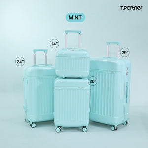 กระเป๋าเดินทาง Melody Series สีมิ้นท์ 4 ขนาด พร้อมล้อลาก หมุน 360 องศา