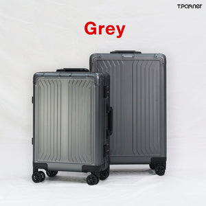 กระเป๋าเดินทางอลูมิเนียมสีเทา Platinum Aluminium Series สองขนาด