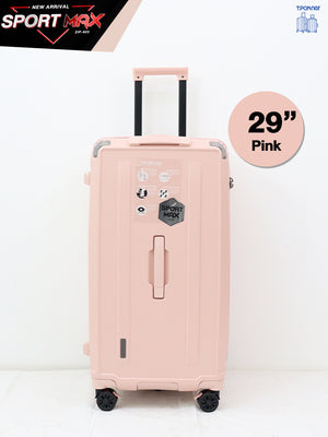 กระเป๋าเดินทางล้อลาก Sport Max Series ขนาด 29 นิ้ว สีชมพู ดีไซน์ทันสมัย