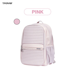 กระเป๋าเป้ NEO Series สีชมพูอ่อน ลายทาง ดีไซน์ทันสมัยสำหรับทุกการเดินทาง
