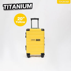กระเป๋าเดินทาง Titanium Series สีเหลือง ขนาด 20 นิ้ว ดีไซน์ทันสมัย
