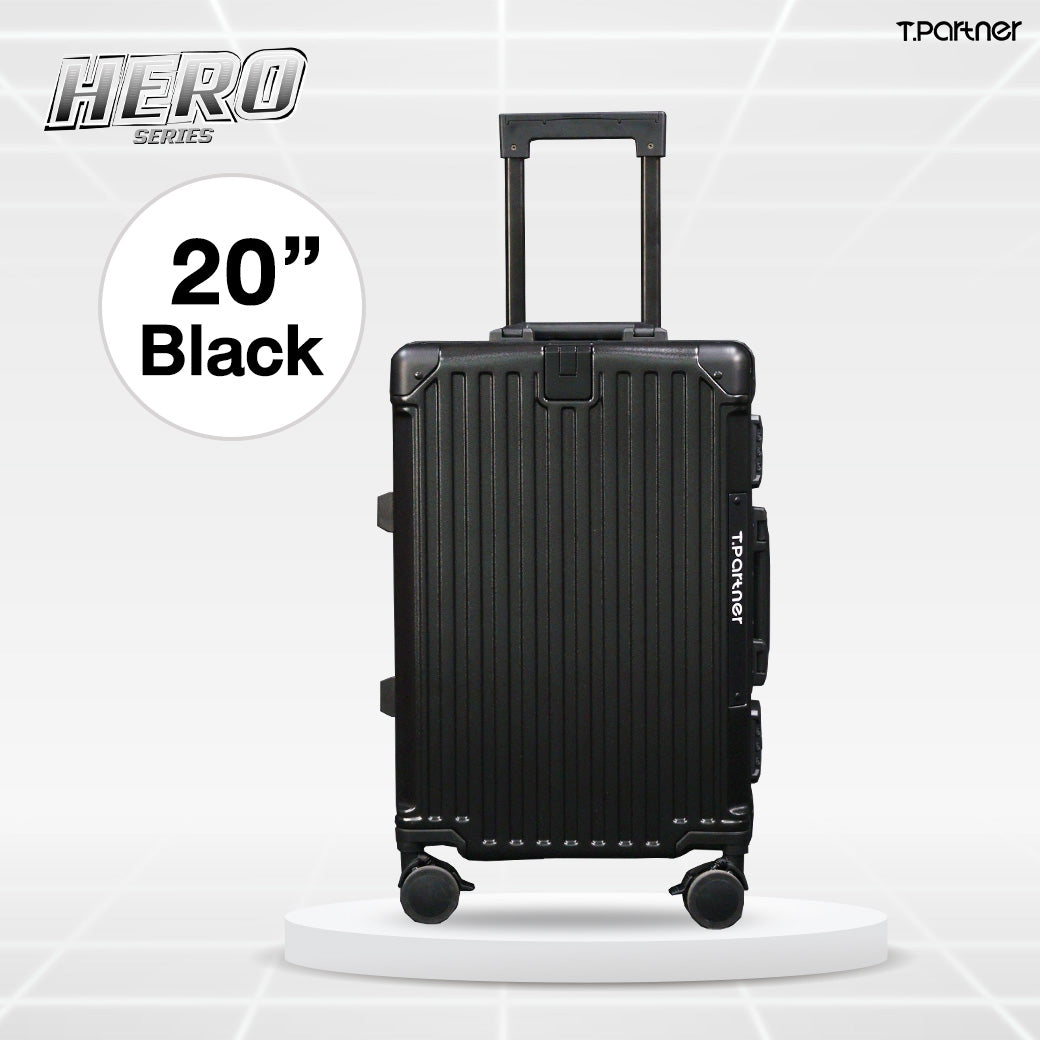 กระเป๋าเดินทางล้อลาก Hero Series ขนาด 20 นิ้ว สีดำ ดีไซน์ทันสมัย