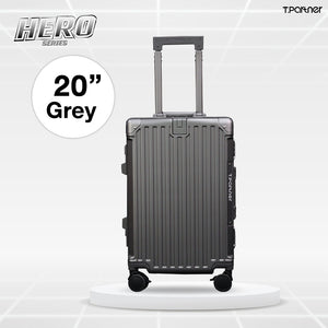 กระเป๋าเดินทาง Hero Series ขนาด 20 นิ้ว สีเทา ดีไซน์สวยงาม พร้อมล้อลาก