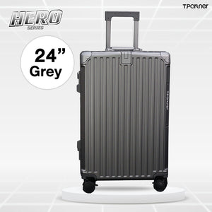 กระเป๋าเดินทาง Hero Series ขนาด 24 นิ้ว สีเทา ดีไซน์ทันสมัย