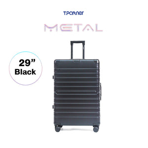 กระเป๋าเดินทางอลูมิเนียมสีดำขนาด 29 นิ้ว รุ่น Metal Aluminium Series