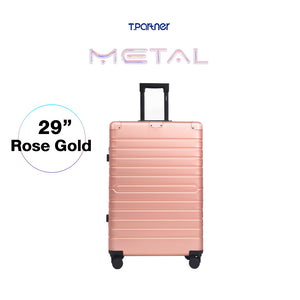 กระเป๋าเดินทางอลูมิเนียมสี Rose Gold ขนาด 29 นิ้ว รุ่น Metal Series