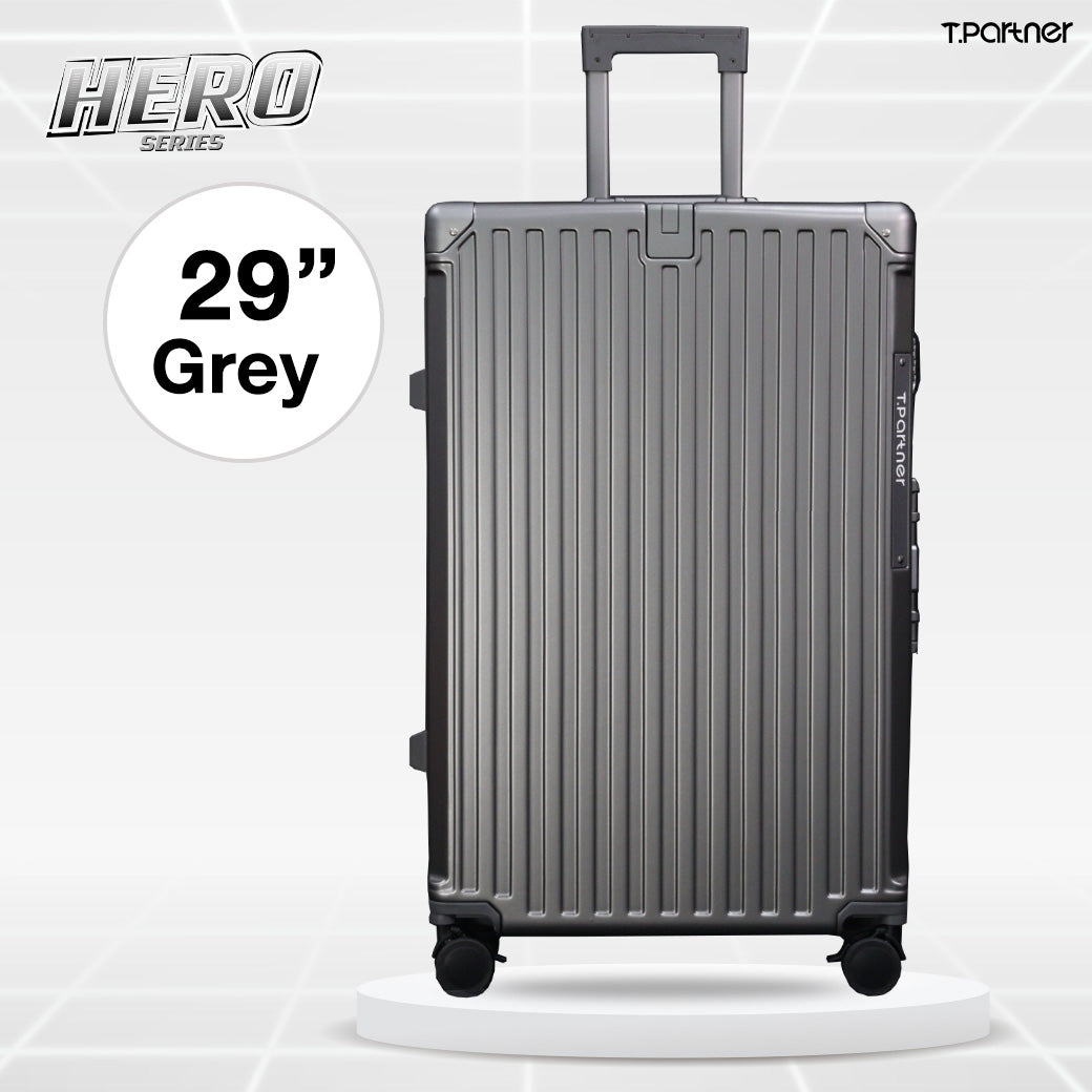 กระเป๋าเดินทาง Hero Series ขนาด 29 นิ้ว สีเทา ดีไซน์เรียบหรู