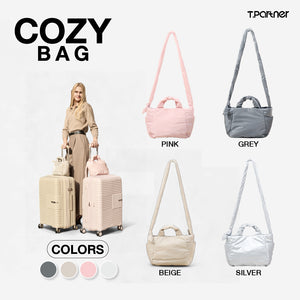 กระเป๋าสะพาย Cozy Bag สีชมพู ดีไซน์มินิ น่ารัก เหมาะกับทุกไลฟ์สไตล์