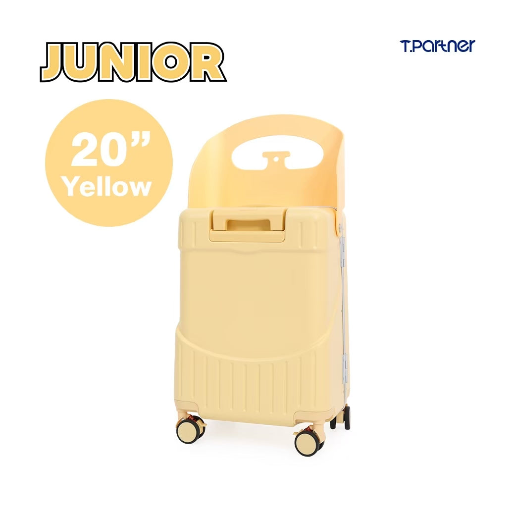 กระเป๋าเดินทางนั่งได้ JUNIOR SERIES สีเหลือง ขนาด 20 นิ้ว