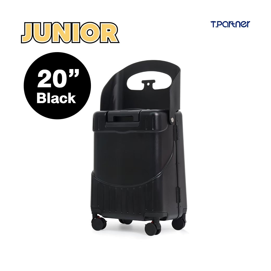 กระเป๋าเดินทางนั่งได้ JUNIOR SERIES สีดำ ขนาด 20 นิ้ว