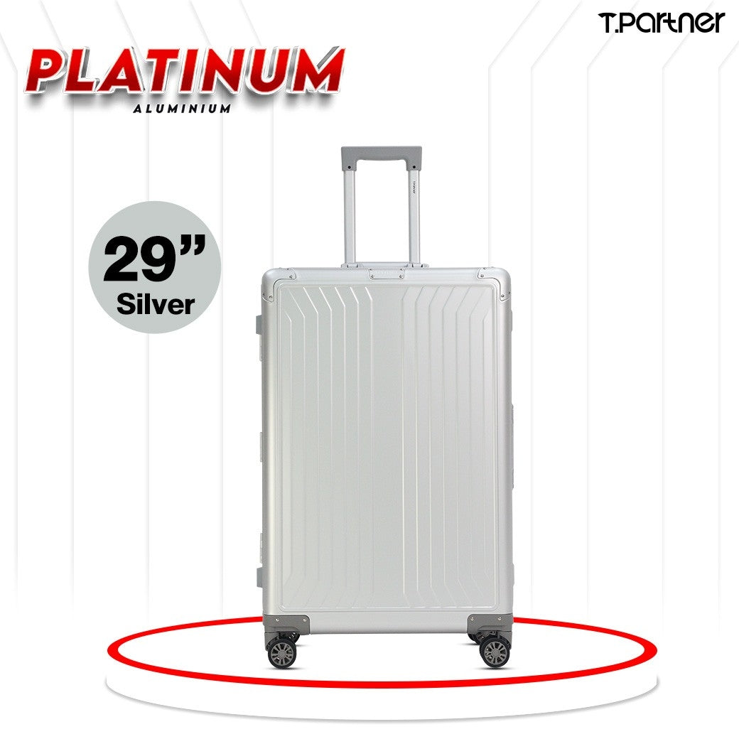 กระเป๋าเดินทางอลูมิเนียม Platinum Series ขนาด 29 นิ้ว สีเงิน