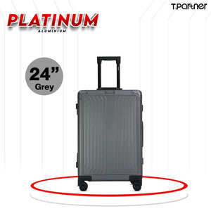 กระเป๋าเดินทางรุ่น Platinum Aluminium Series ขนาด 24 นิ้ว สีเทา