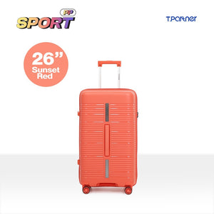 กระเป๋าเดินทาง PP Sport สี Sunset Red ขนาด 26 นิ้ว ล้อลาก 4 ล้อ