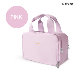 กระเป๋าเครื่องสำอางสีชมพูอ่อน T.partner ดีไซน์สวยงาม ทันสมัย