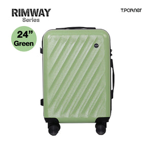 กระเป๋าเดินทาง Rimway Series ขนาด 24 นิ้ว สีเขียว ดีไซน์ลายขวาง