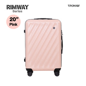 กระเป๋าเดินทาง Rimway Series ขนาด 20 นิ้ว สีชมพู ดีไซน์ลายขวาง
