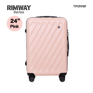 กระเป๋าเดินทาง Rimway Series ขนาด 24 นิ้ว สีชมพู ดีไซน์ลายคลื่น