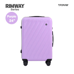 กระเป๋าเดินทาง Rimway Series สีม่วง ขนาด 24 นิ้ว ดีไซน์ลายขวาง