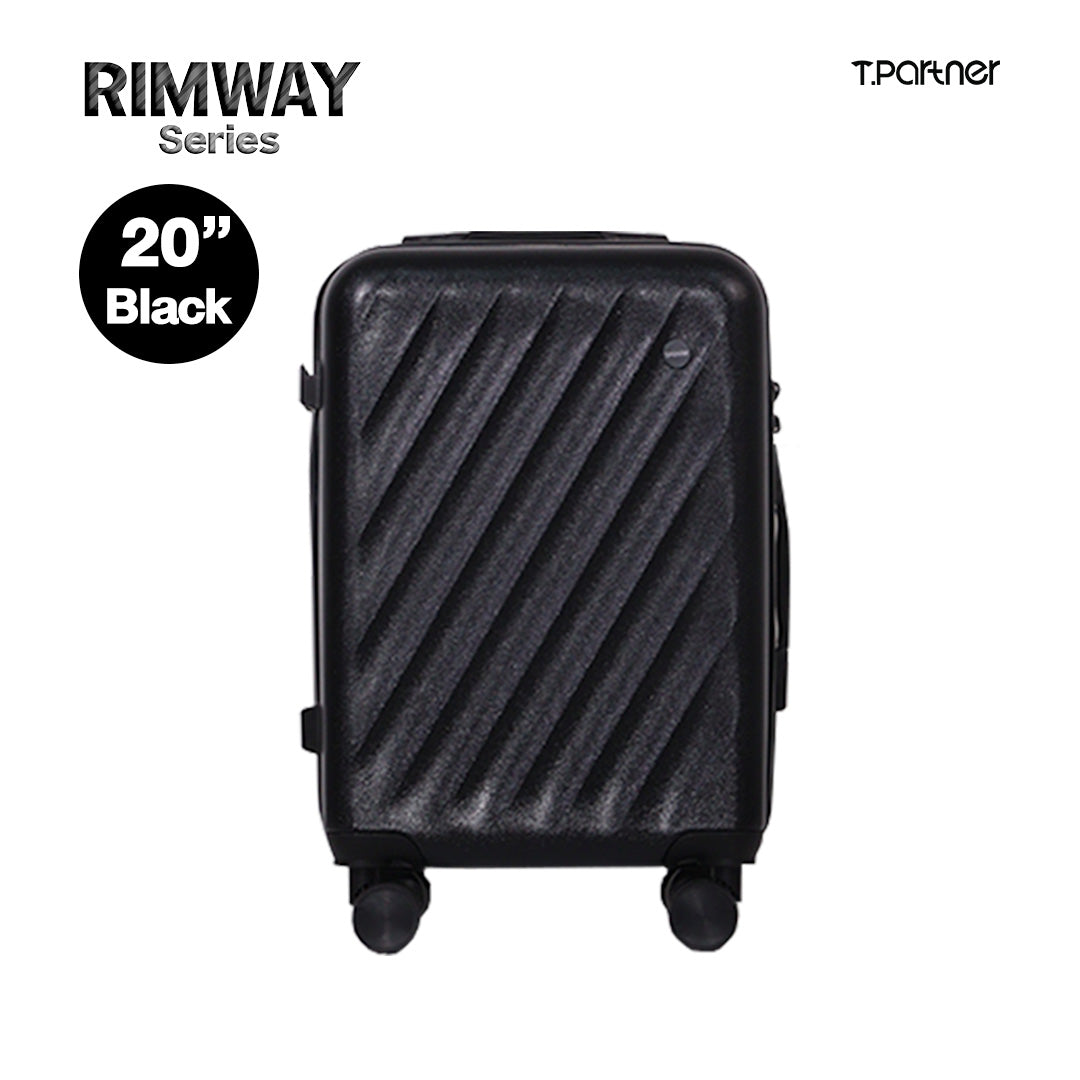 กระเป๋าเดินทาง Rimway Series ขนาด 20 นิ้ว สีดำ ดีไซน์ลายขวาง