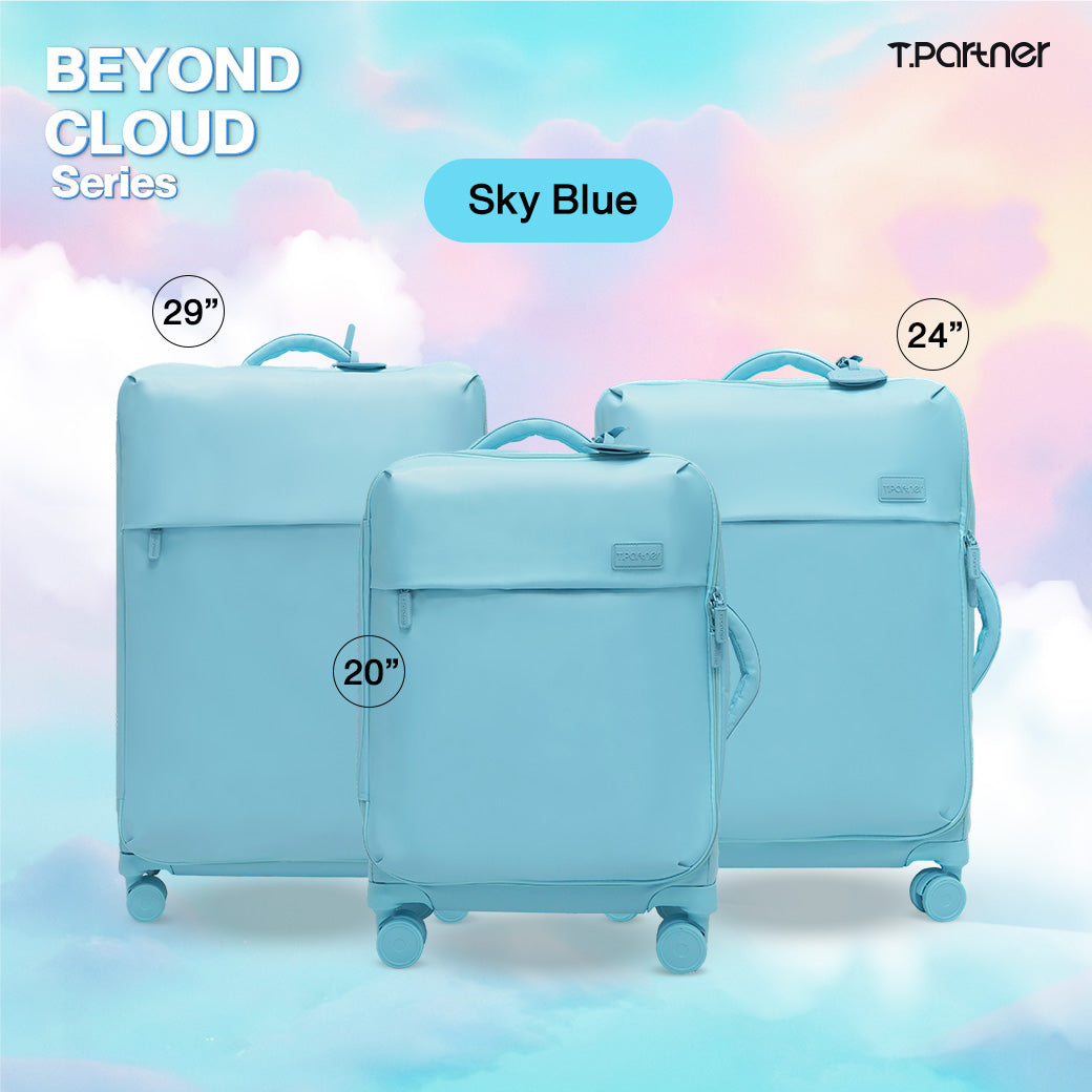 กระเป๋าเดินทาง Beyond Cloud Series สีฟ้าอ่อน 3 ขนาด 20, 24, 29 นิ้ว