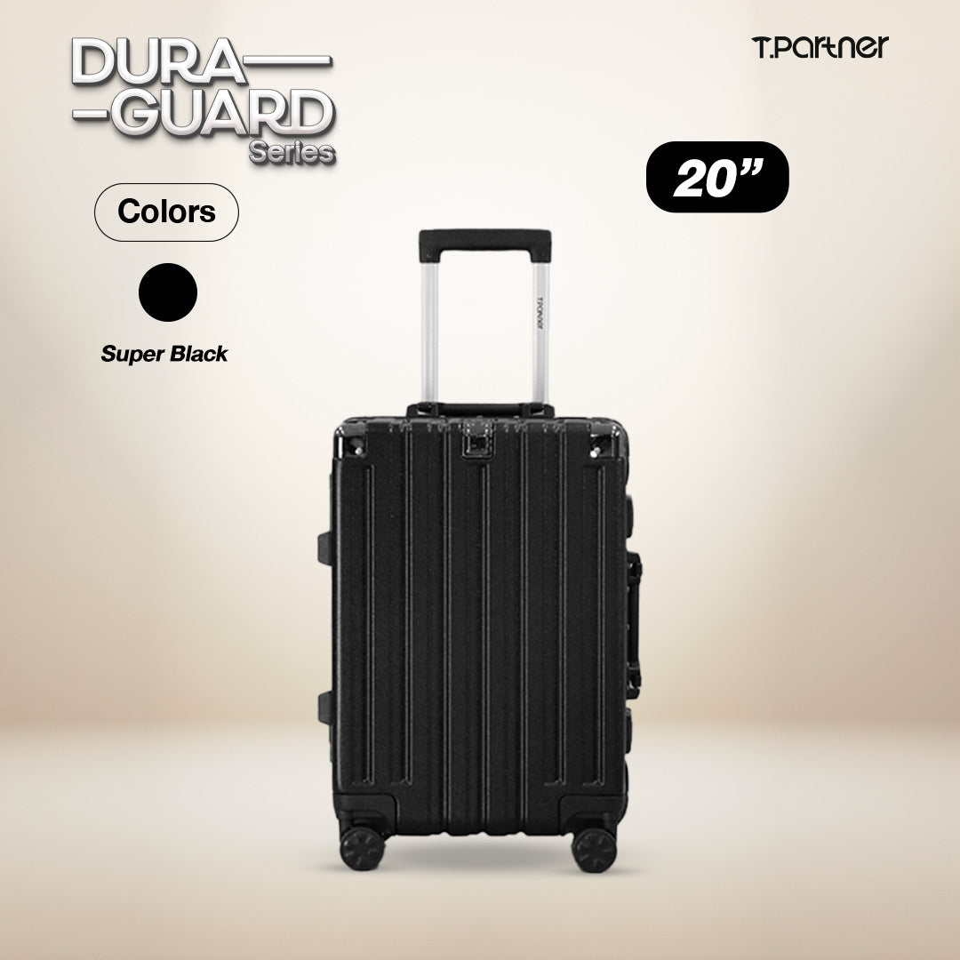 กระเป๋าเดินทางล้อลากสีดำ ขนาด 20 นิ้ว รุ่น Dura Guard Series