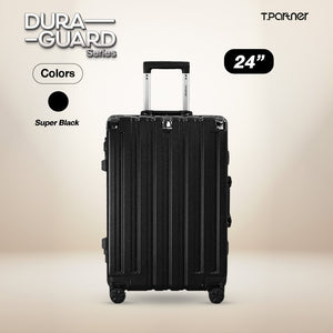 กระเป๋าเดินทางล้อลาก Dura Guard Series ขนาด 24 นิ้ว สีดำ Super Black
