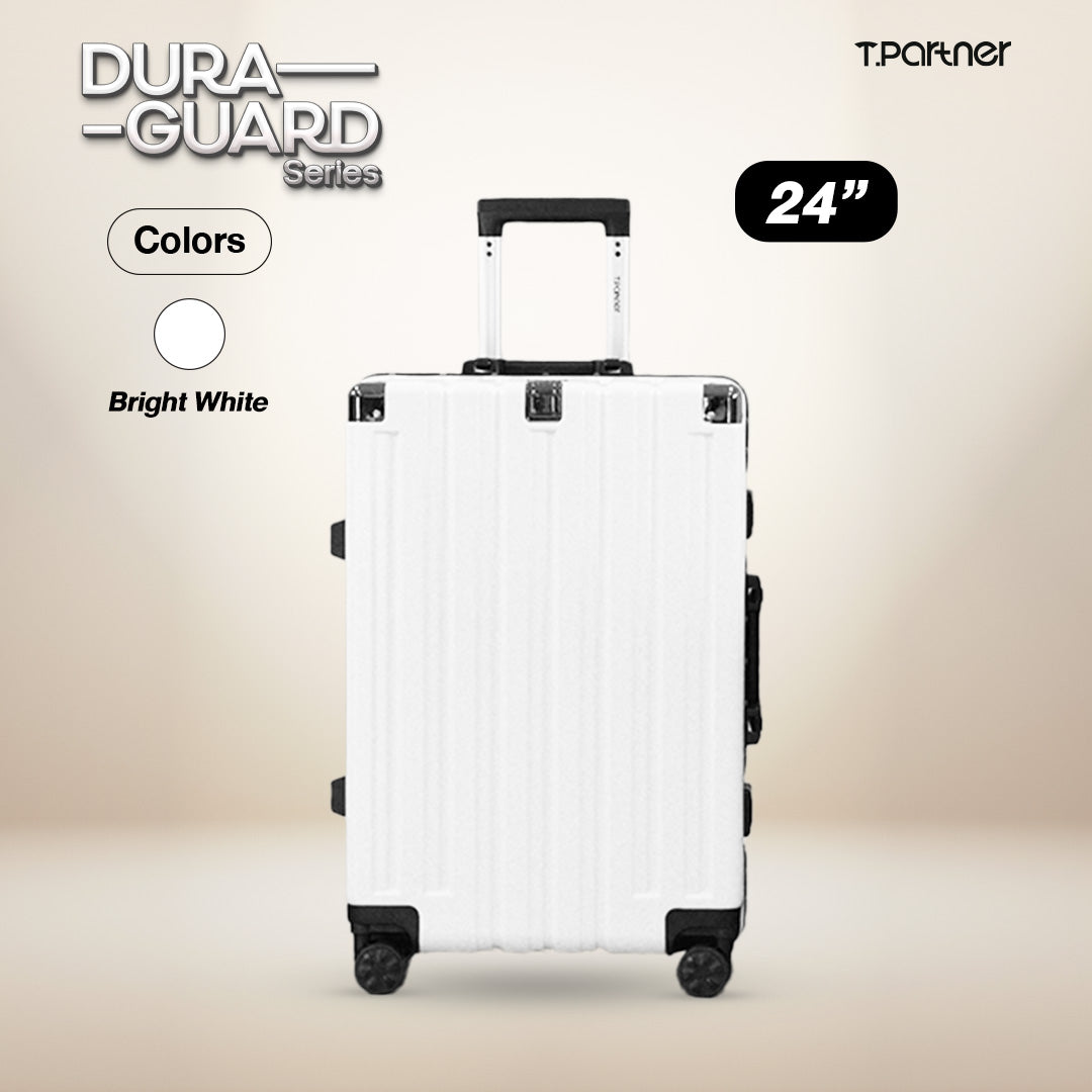 กระเป๋าเดินทาง Dura Guard Series ขนาด 24 นิ้ว สี Bright White ดีไซน์ทันสมัย