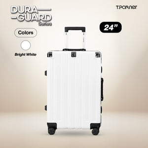 กระเป๋าเดินทาง Dura Guard Series ขนาด 24 นิ้ว สี Bright White ดีไซน์ทันสมัย