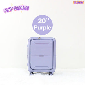 กระเป๋าเดินทางล้อลาก รุ่น Flip Series ขนาด 20 นิ้ว สีม่วง ดีไซน์ทันสมัย