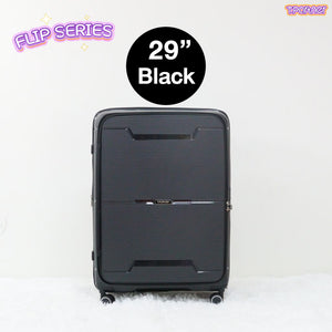 กระเป๋าเดินทางสีดำขนาด 29 นิ้ว รุ่น Flip Series ดีไซน์ทันสมัย
