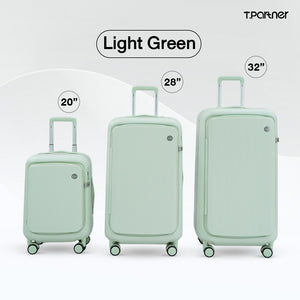 กระเป๋าเดินทาง T.Partner รุ่น Glamorous Series สีเขียวอ่อน 3 ขนาด: 20, 28, 32 นิ้ว