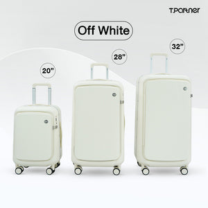 กระเป๋าเดินทางรุ่น Glamorous Series สี Off White 3 ขนาด 20, 28, 32 นิ้ว
