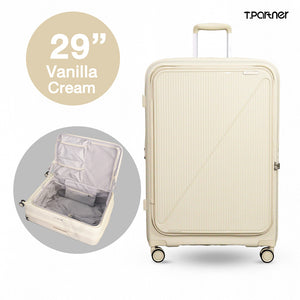 กระเป๋าเดินทาง T.PARTNER ขนาด 29 นิ้ว สี Vanilla Cream รุ่น Good Job Series