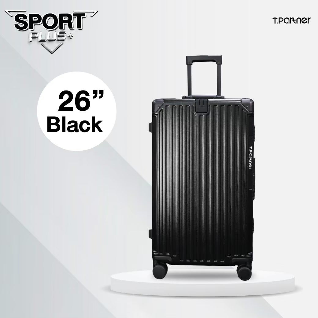 กระเป๋าเดินทางรุ่น Sport Plus+ Series ขนาด 26 นิ้ว สีดำ ดีไซน์ทันสมัย