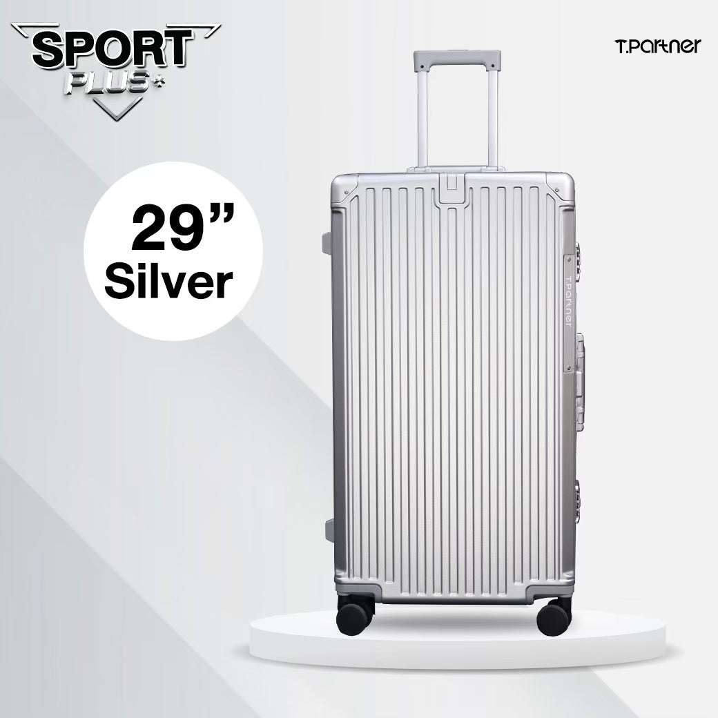 กระเป๋าเดินทางรุ่น Sport Plus+ Series ขนาด 29 นิ้ว สีเงิน ดีไซน์หรูหรา