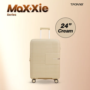 กระเป๋าเดินทาง MaXXie Series สีครีม ขนาด 24 นิ้ว ดีไซน์ทันสมัย