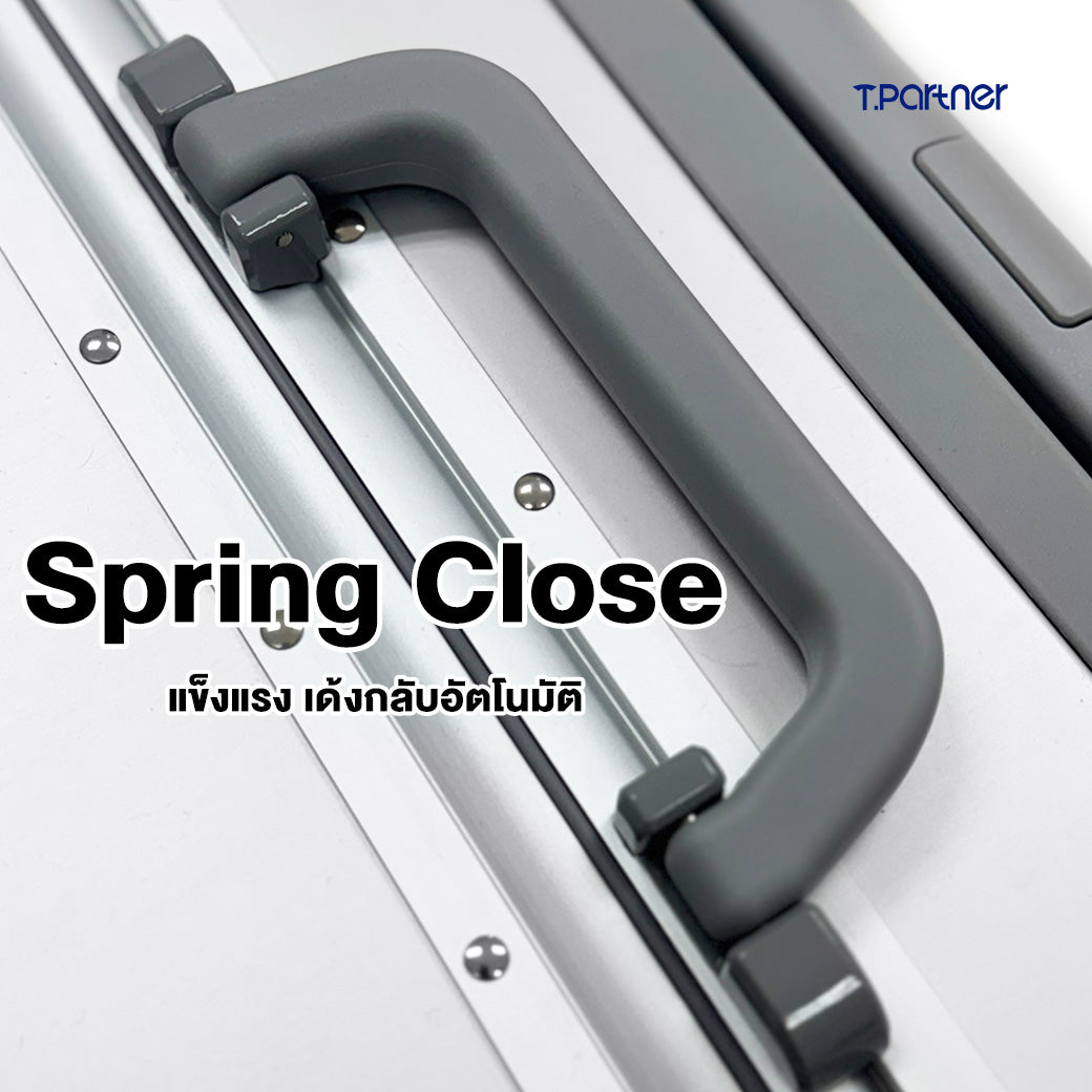 กระเป๋าเดินทาง Metal Aluminium Series พร้อมหูจับสปริงปิดอัตโนมัติ