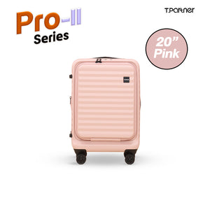 กระเป๋าเดินทางใบเล็กสีชมพู Pro-II Series ขนาด 20 นิ้ว จาก T.Partner