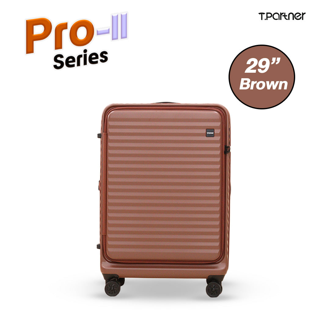 กระเป๋าเดินทาง Pro-II Series สีน้ำตาล ขนาด 29 นิ้ว ดีไซน์ทันสมัย