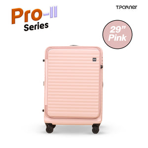 กระเป๋าเดินทางล้อลากสีชมพูขนาด 29 นิ้ว รุ่น Pro-II Series จาก T.Partner