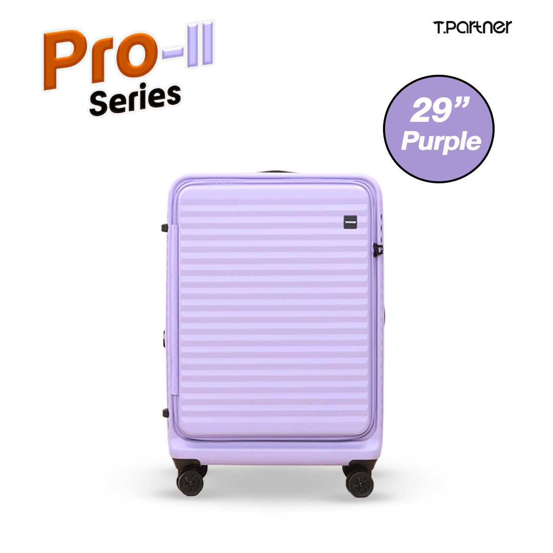 กระเป๋าเดินทาง Pro-II Series สีม่วง ขนาด 29 นิ้ว ดีไซน์ลายริ้ว