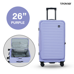 กระเป๋าเดินทาง Pro Trunk Series ขนาด 26 นิ้ว สีม่วงอ่อน ดีไซน์เรียบหรู